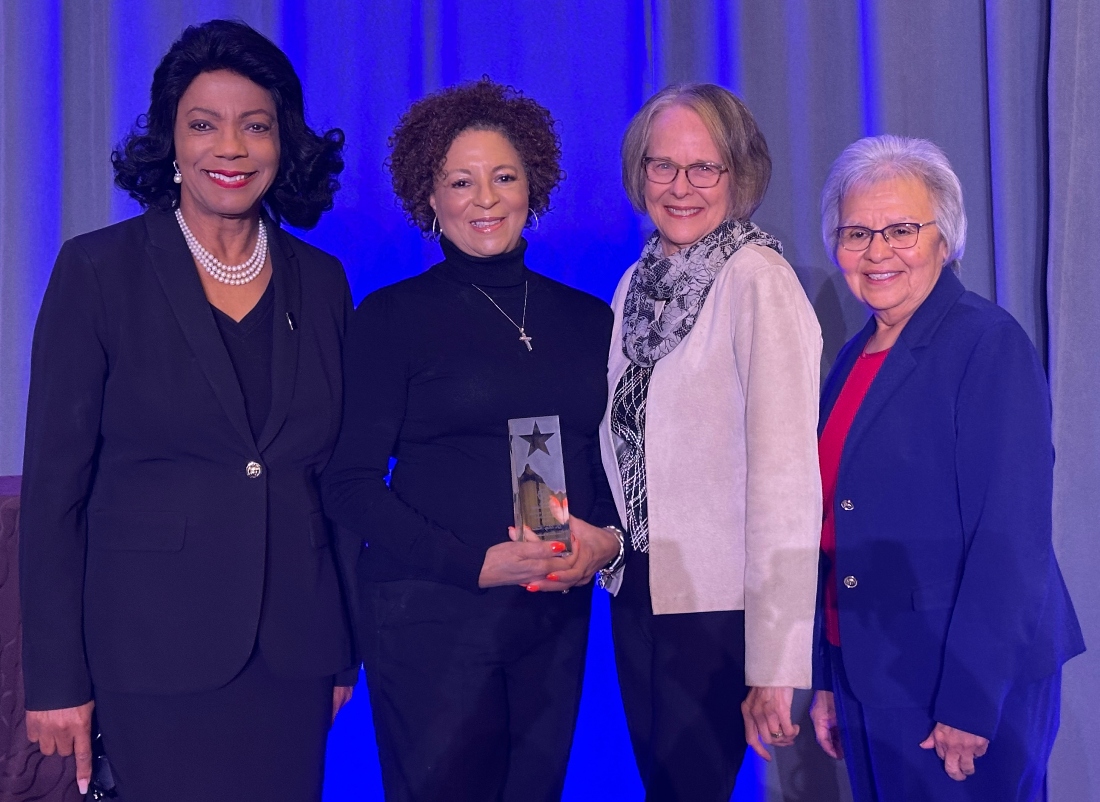 Chancellor Margaret Ford Fisher, Dr. Betty Fortune, Dr. Martha Ellis, and Dr. Norma Perez