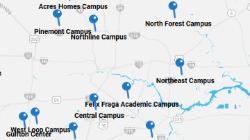 HCC campus locations map