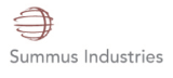 a graphic with the words summus industries as a logo
